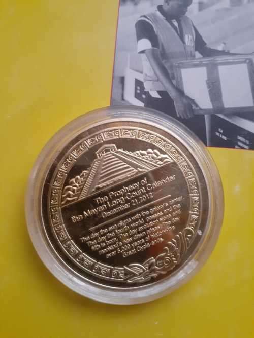 1oz Mayan 24k gold commemorative coin