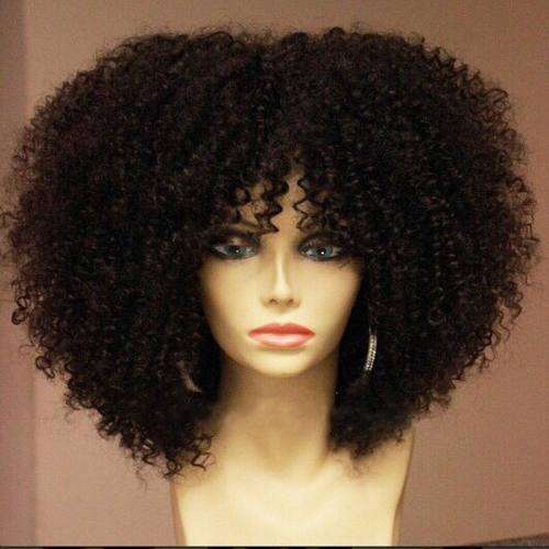 Curly human hair wig