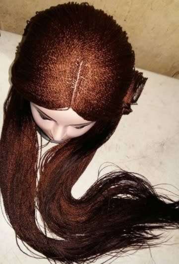 26 inches Micro twist wig (lace shade)