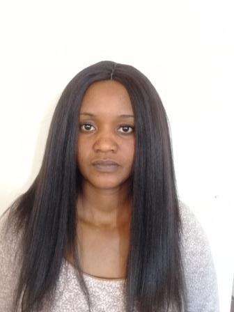 14 inch 100% Human Hair Wig (with single parting CLOSURE)