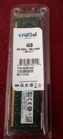 Crucial 4gb 288-pin Ddr4 2133 UDIMM Desktop Memory RAM Model CT4G4DFS8213