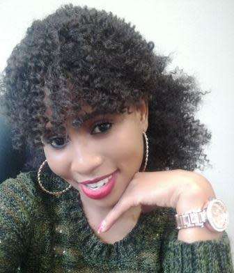 Curly human hair wig