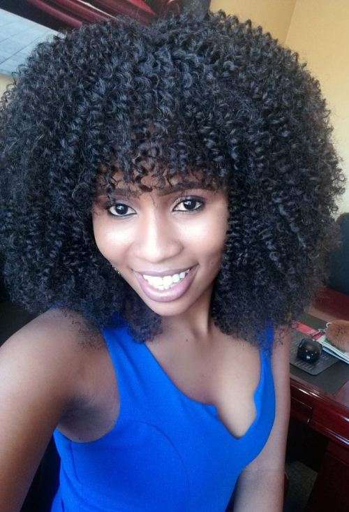 Curly human hair wig