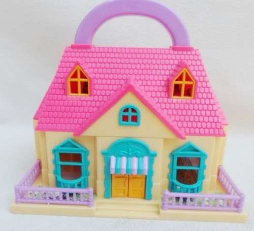 CUTE SMALL BLUE BOX DOLL'S HOUSE FOR YOUR DAUGHTER'S TINY COLLECTABLES!!