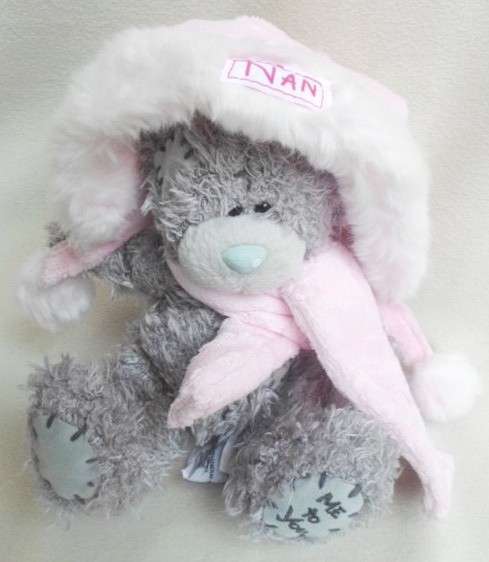 FOR LEANDRA ONLY - CUTE TATTY TEDDY  (ME TO YOU) WEARING HIS 'NAN' CAP!!