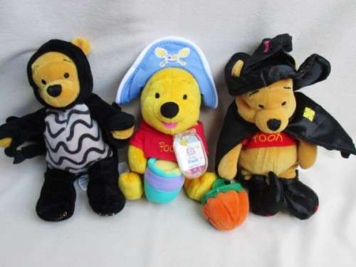 POOH BEAR IN THREE DIFFERENT GARBS!!