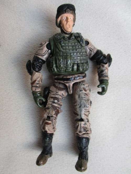 BBI ARTICULATED MILITARY ACTION FIGURES X 2 - RATHER HARD TO FIND - SCALE 1:18 - G.I. JOE SIZE!!