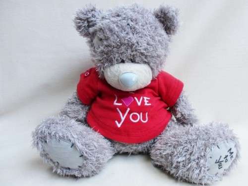 A LARGE TATTY TEDDY  (ME TO YOU)  IN HIS 'I LOVE YOU' T-SHIRT!!