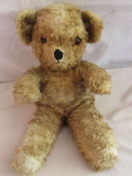 FOR NATALIA ONLY - A VERY, VERY OLD MOHAIR BEAR WITH LOADS OF CHARACTER