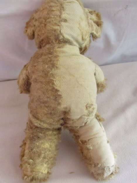 FOR NATALIA ONLY - A VERY, VERY OLD MOHAIR BEAR WITH LOADS OF CHARACTER