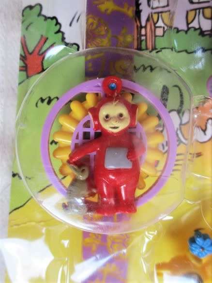 FOUR SWEET TINY VINTAGE TELETUBBIES AND WATCH STILL SEALED IN ORIGINAL PACKAGE!!