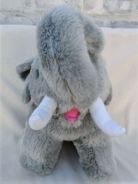 A VERY LARGE SOFT AND CLEAN GREY ELEPHANT FOR THE NURSERY