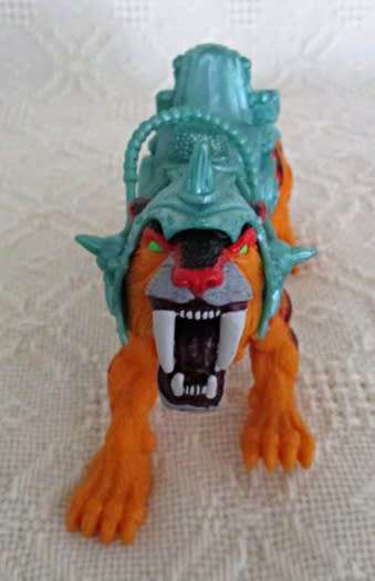 AWESOME ARTICULATED CHAP MEI BEAST RAIDERS- SABERTOOTHED TIGER AND RIDER