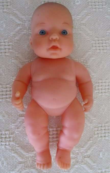 COLLECTABLE 22CM TALL BAYER CHUBBY BABY DOLL