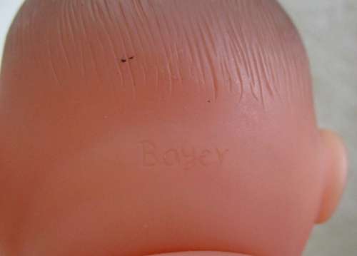 COLLECTABLE 22CM TALL BAYER CHUBBY BABY DOLL