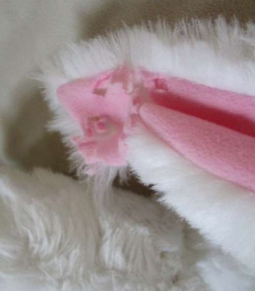 RARE!!  A LARGE 40CM TALL ANNE GEDDES BABY DOLL IN BUNNY RABBIT COSTUME!!