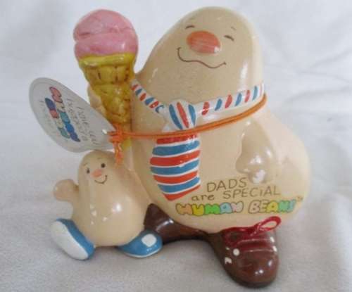 VINTAGE 1981 ENESCO HUMAN BEANS - DADS ARE SPECIAL