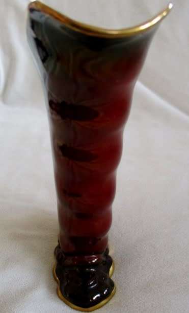 STUNNING CROWN DEVON ROUGE ROYALE LUSTRE VASE