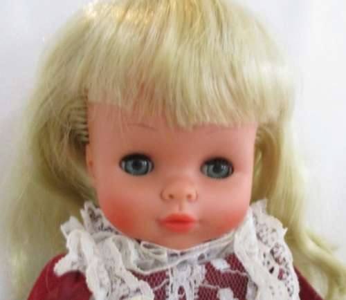 THE PRETTIEST PLASTIC AND VINYL VINTAGE DOLL WITH SUCH A CUTE MOUTH!