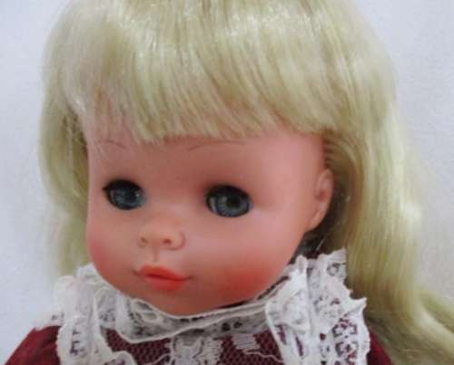 THE PRETTIEST PLASTIC AND VINYL VINTAGE DOLL WITH SUCH A CUTE MOUTH!