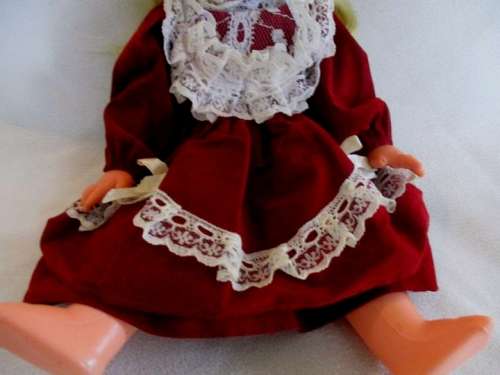 THE PRETTIEST PLASTIC AND VINYL VINTAGE DOLL WITH SUCH A CUTE MOUTH!