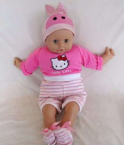 A LARGE VERY COLLECTABLE 58CM TALL 'KINGSTATE' BABY DOLL WITH THE SWEETEST MOUTH - GREAT CONDITION