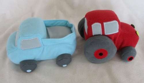 TWO CUTE SOFT CARS FOR A LITTLE BOY
