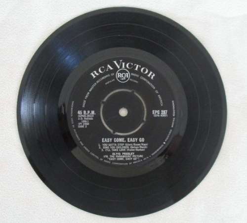ELVIS SEVEN SINGLE - EASY COME EASY GO