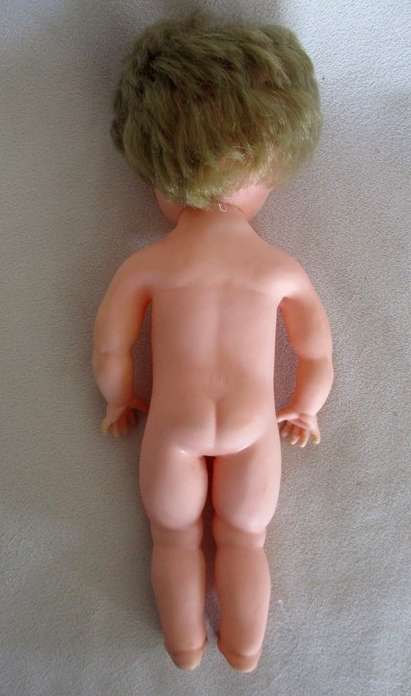 VINTAGE 28CM TALL DOLL MARKED 'SAD' ON BACK