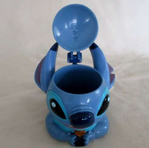 STITCH FROM DISNEY'S LILO AND STITCH - SUCH A CUTE  HARD PLASTIC LIDDED MUG!