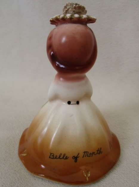 SMALL BELL - VINTAGE  JAPANESE PORCELAIN - BELLE OF THE MONTH - NOVEMBER - SO SWEET!