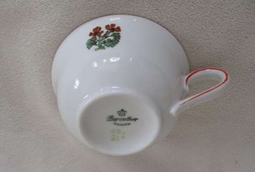VINTAGE BAREUTHER, BAVARIA CHILD'S CUP AND SAUCER