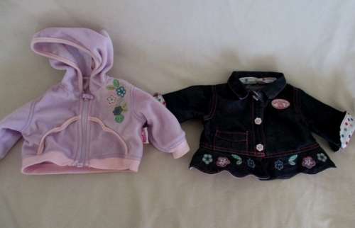 ZAPF CREATIONS GIGGLING/SUCKING BABY ANNABELL DOLL (46CM) - ORIGINAL BOTTLE, BAG AND CLOTHES (LOTS)