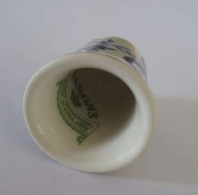 THIMBLE NO 1 - PORCELAIN - MASONS, ENGLAND