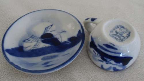 SOME OUT-OF -THE-ORDINARY VINTAGE HAND PAINTED DELFT ITEMS