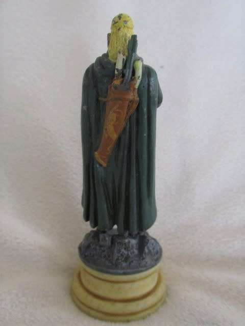 LEAD FIGURE - LORD OF THE RINGS CHESS PIECE - LEGOLAS - WHITE BISHOP