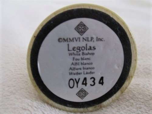 LEAD FIGURE - LORD OF THE RINGS CHESS PIECE - LEGOLAS - WHITE BISHOP