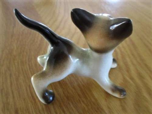 TWO SMALL COLLECTABLE CATS - MADE BY CAPRI AND FAY