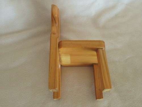 THREE SOLID WOODEN CHAIRS TO POSE YOUR BARBIES OR SMALL BEARS