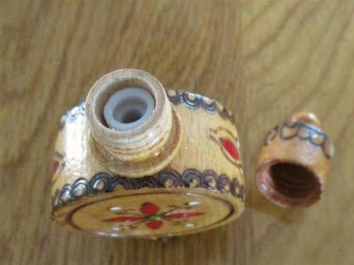 THREE VERY PRETTY AND UNIQUE PERFUME BOTTLES FOR THE COLLECTOR