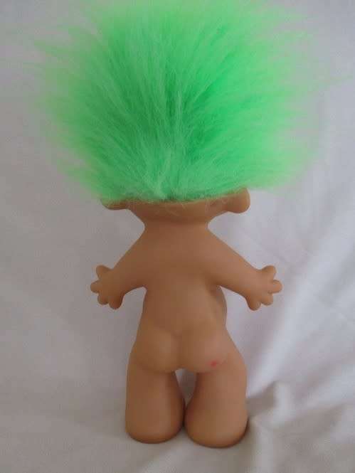 A LARGE VINTAGE PRIMA TROLL - 23CM TALL EXCLUDING HAIR