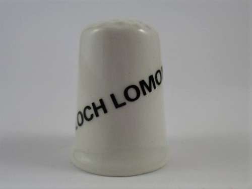 THIMBLE NO X14 - SCOTTISH PORCELAIN - LOCH LOMOND