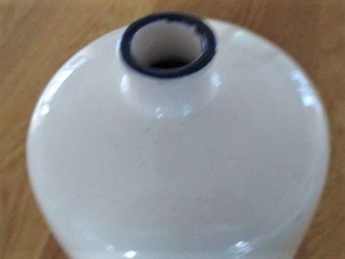 AN UNUSUAL QUIRKY MIDDLE EASTERN? HAND PAINTED CERAMIC SCULPTURAL BOTTLE/JAR