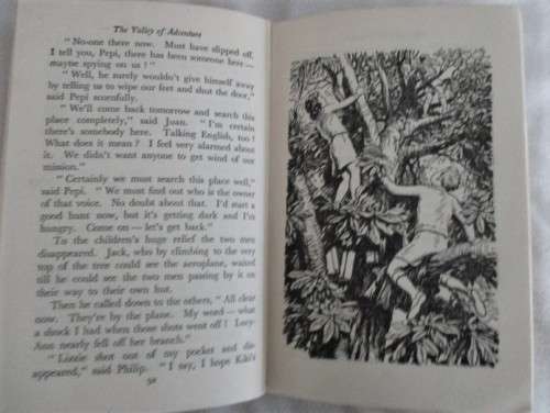 1955 HARD COVER  - A RATHER RARE, OLD ENID BLYTON EDITION - THE VALLEY OF ADVENTURE