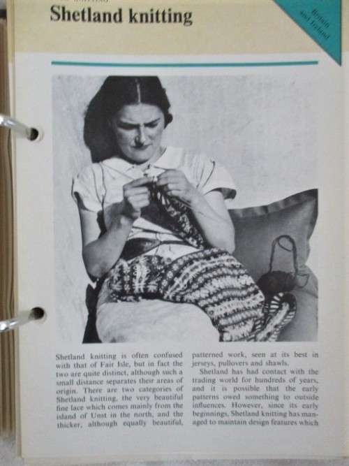 FOR THE KNITTING LOVERS - AN OLDHAMS ARCH FILE CONTAINING KNITTING TECHNIQUES AND OVER 65 PATTERNS