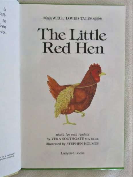1986 HARD COVER - LADYBIRD - THE LITTLE RED HEN
