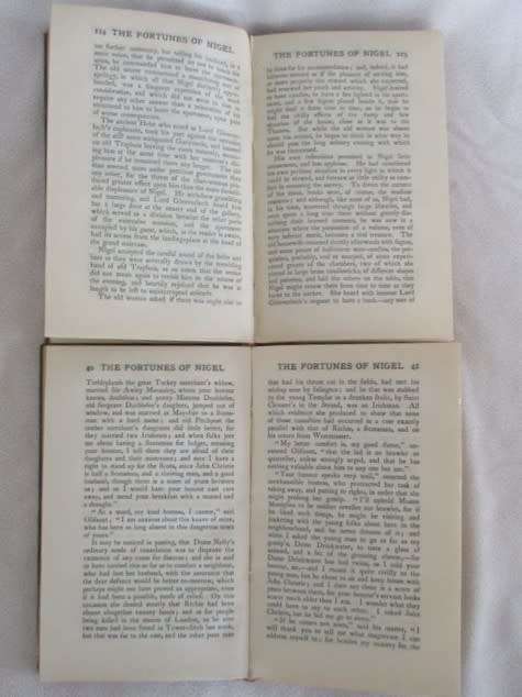 1898 - THE FORTUNES OF NIGEL BY SIR WALTER SCOTT - VOL.I AND II
