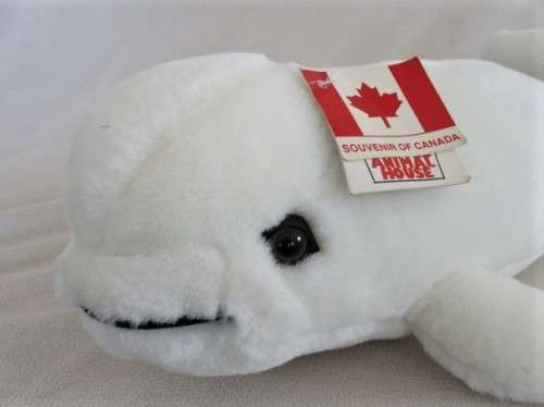 A MARINELAND, NIAGARA FALLS BELUGA WHALE MADE BY THE STUFFED ANIMAL HOUSE, CANADA