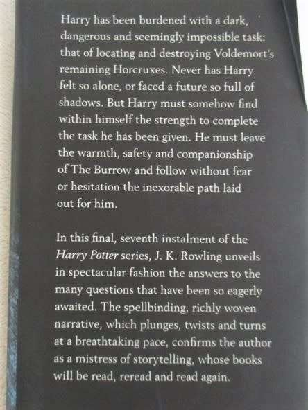 HARRY POTTER AND THE DEATHLY HALLOWS - 1ST EDITION HARD COVER WITH DUST JACKET
