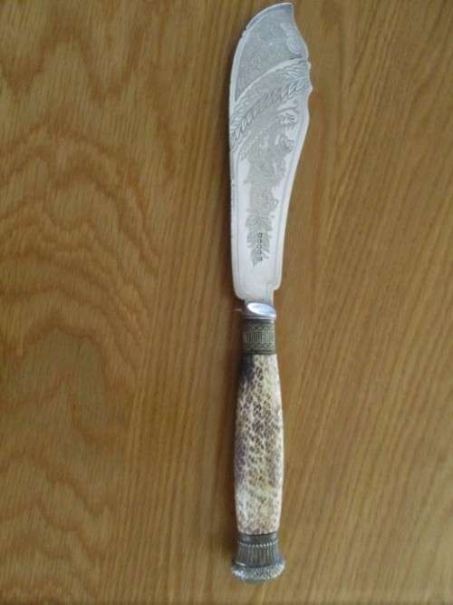 ORNATE VINTAGE HALLMARKED ELECTROPLATE SILVER FISH SERVER SET